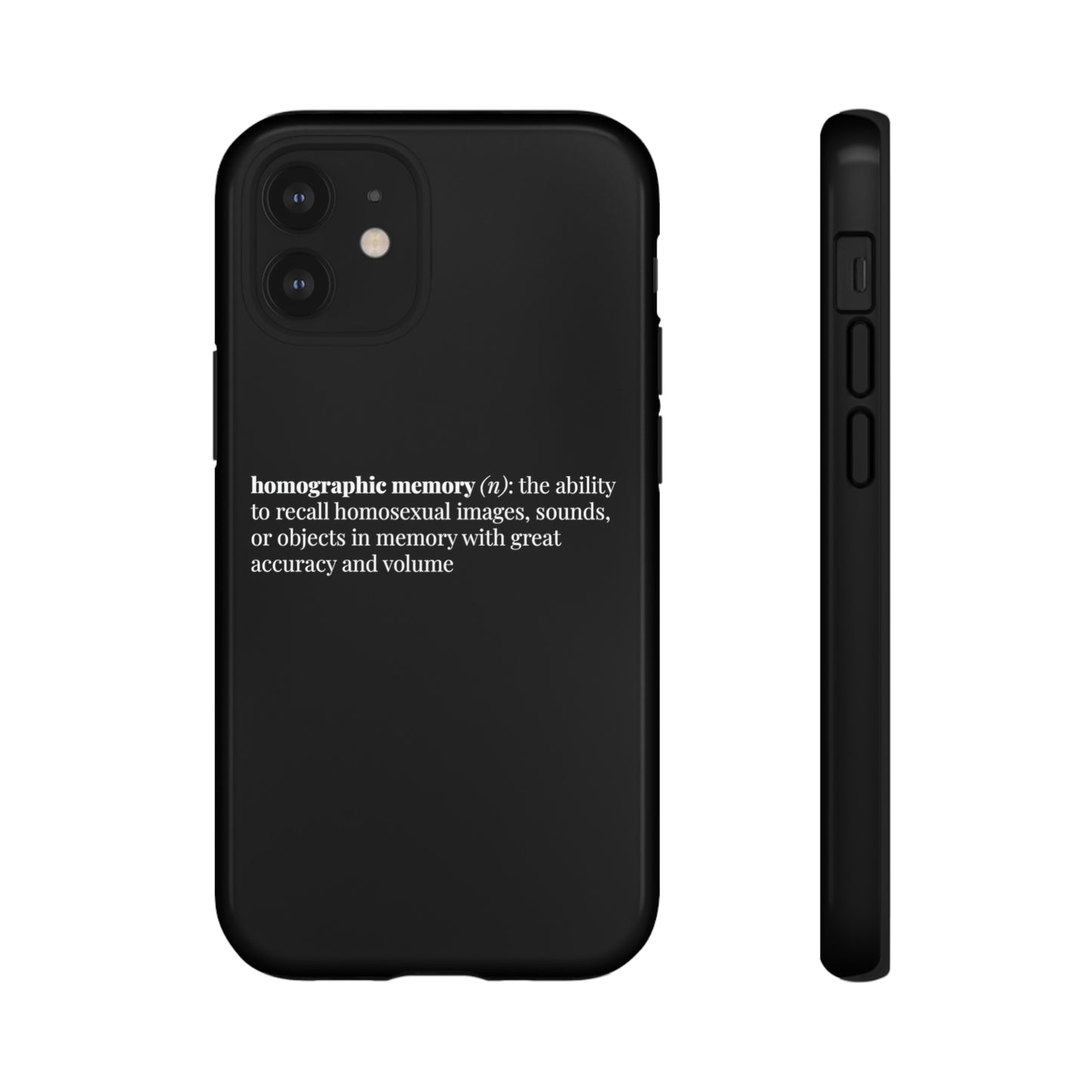 Homographic Memory Black Phone Case