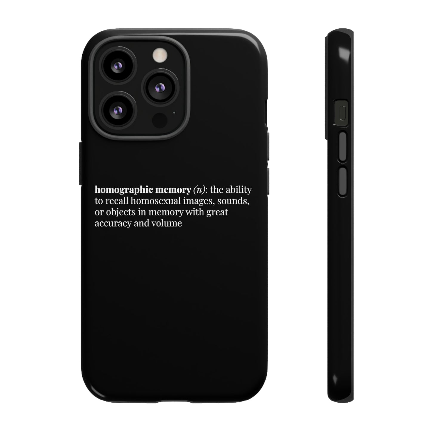 Homographic Memory Black Phone Case