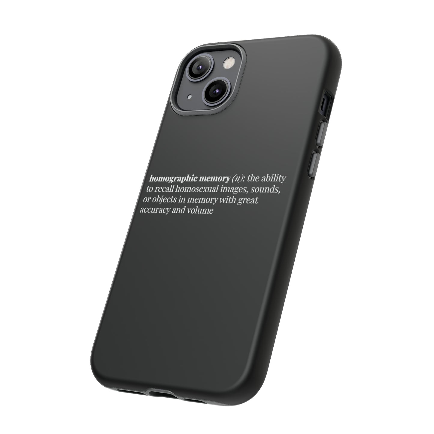 Homographic Memory Black Phone Case