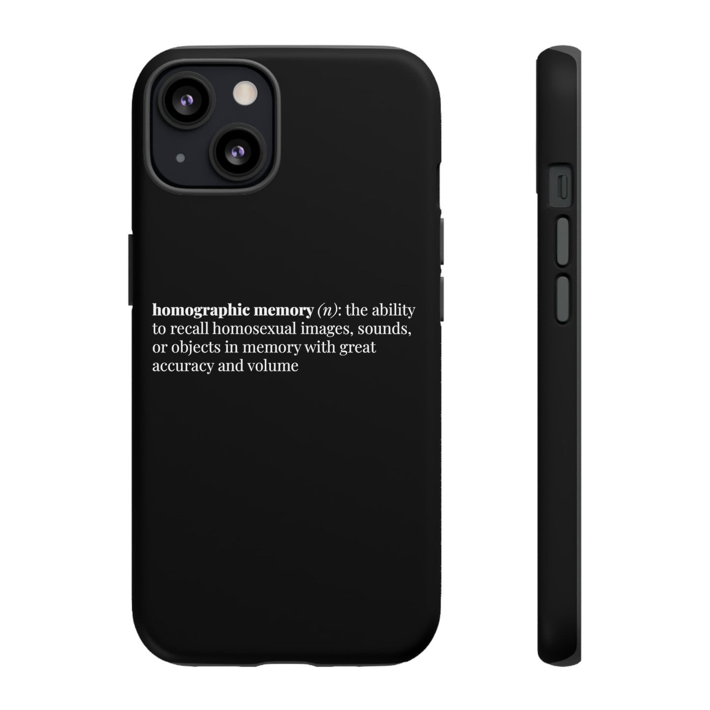 Homographic Memory Black Phone Case