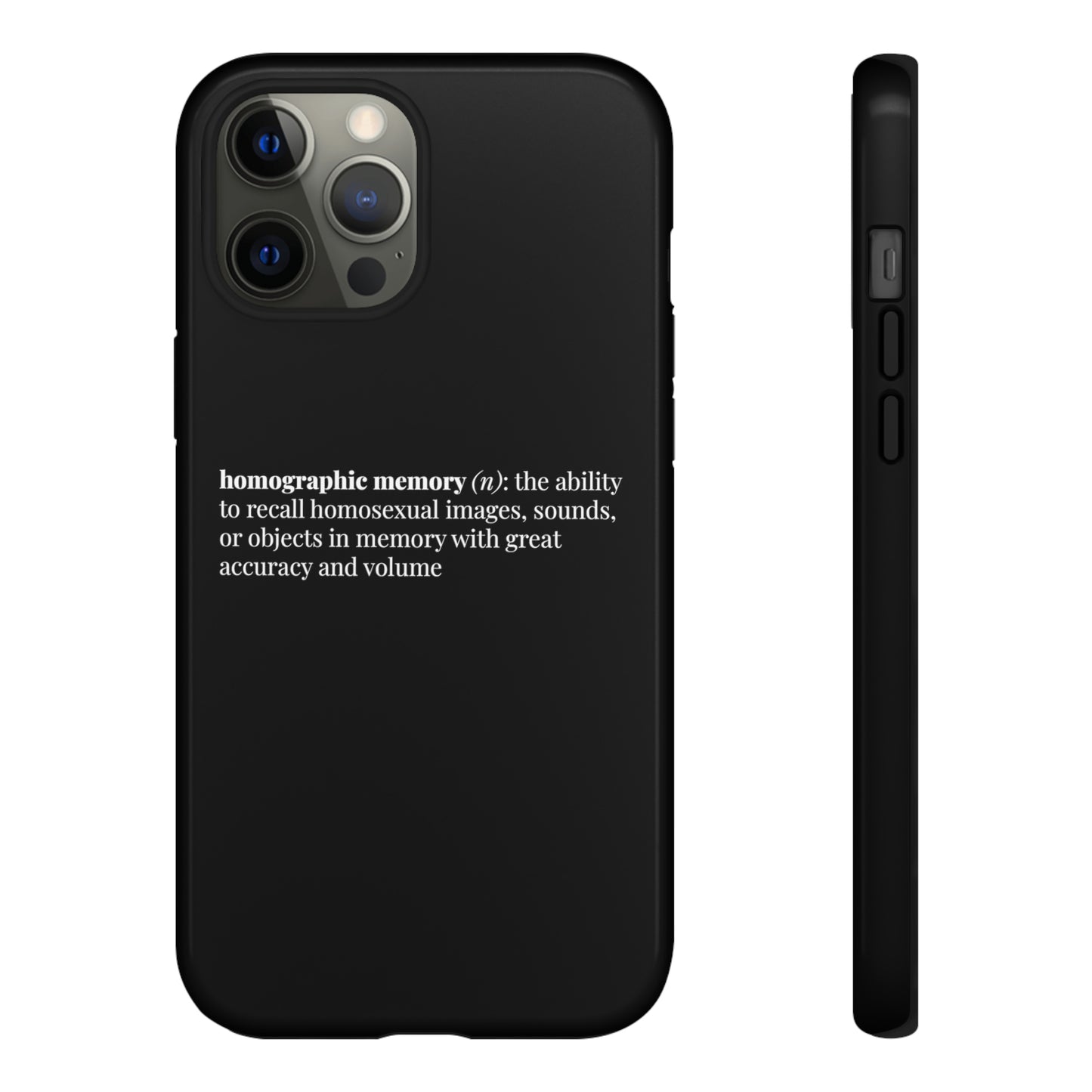 Homographic Memory Black Phone Case