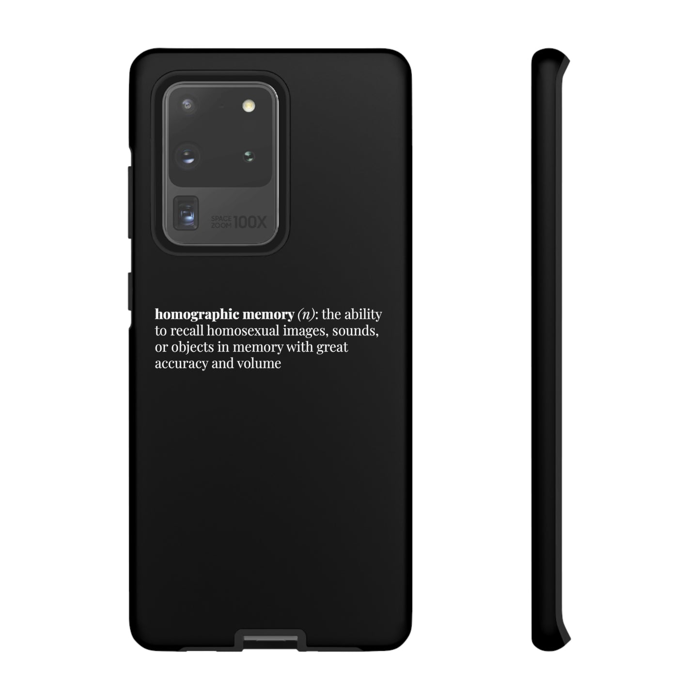 Homographic Memory Black Phone Case