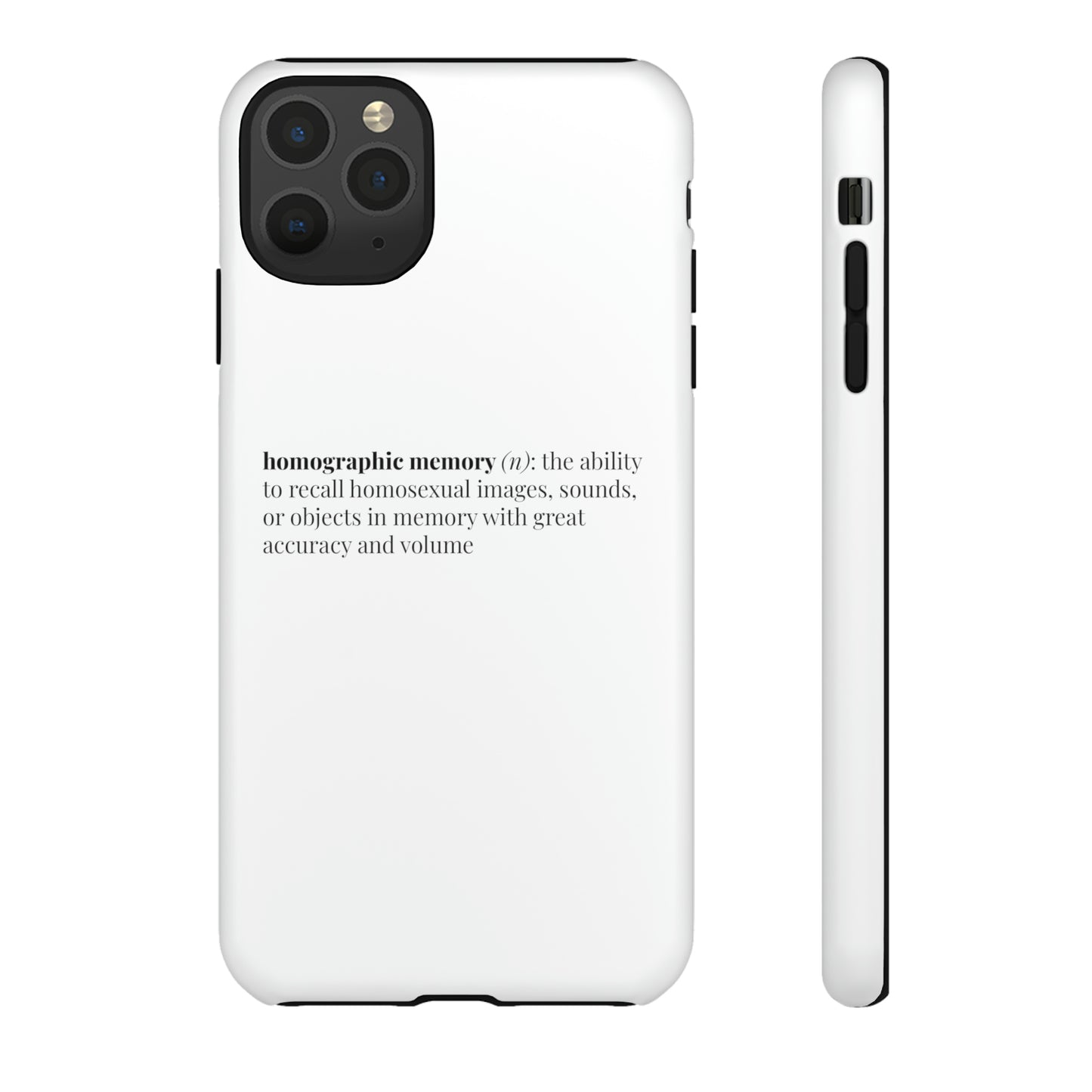 Homographic Memory White Phone Case