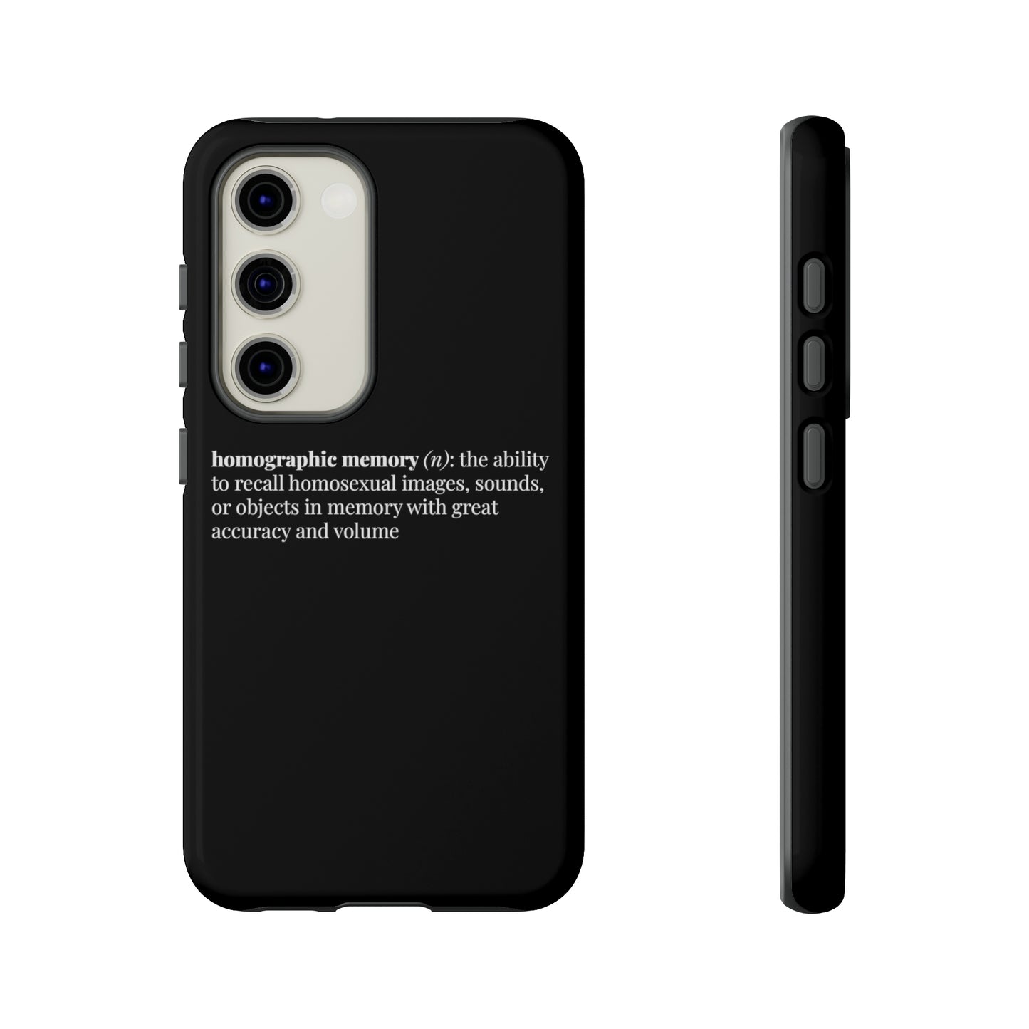 Homographic Memory Black Phone Case