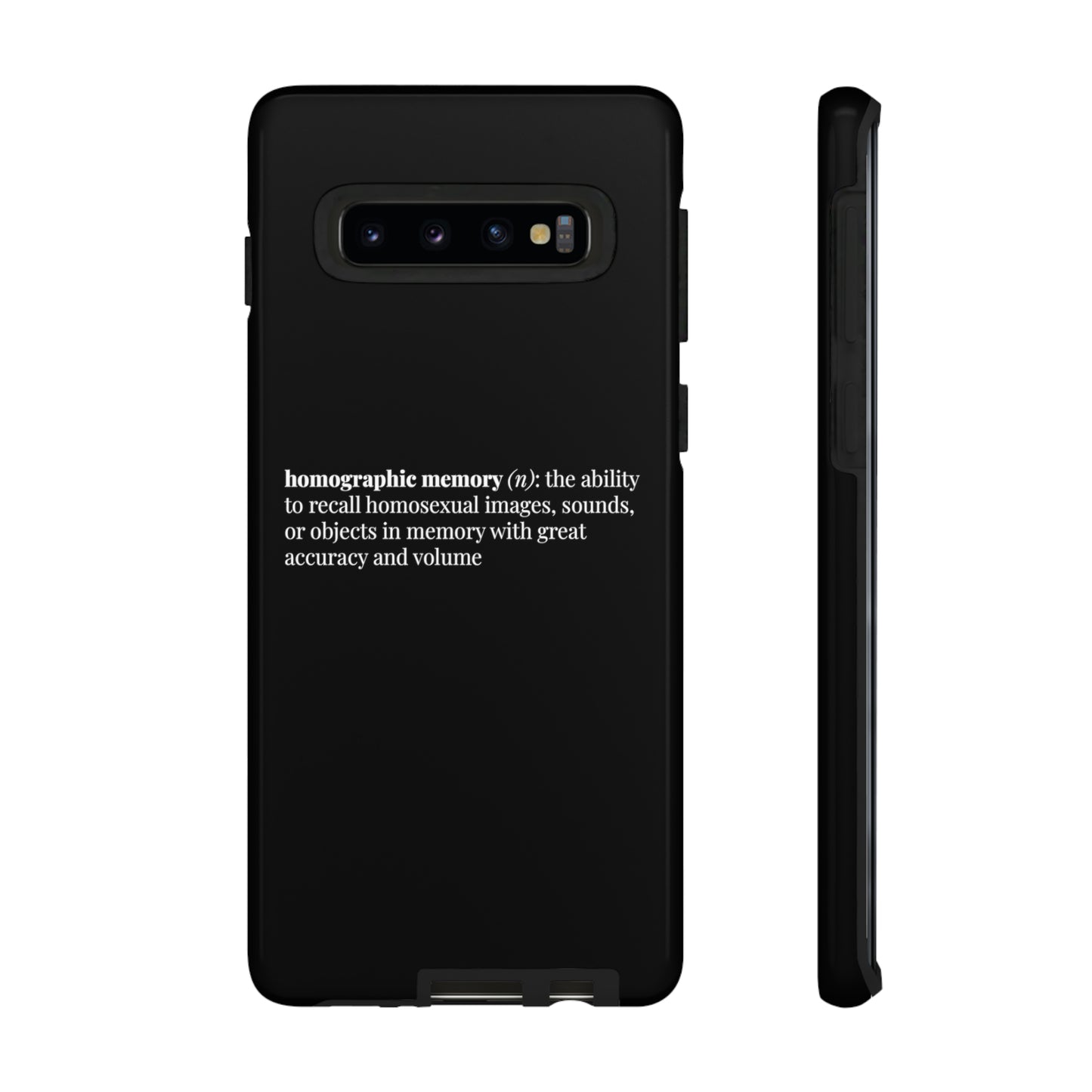 Homographic Memory Black Phone Case