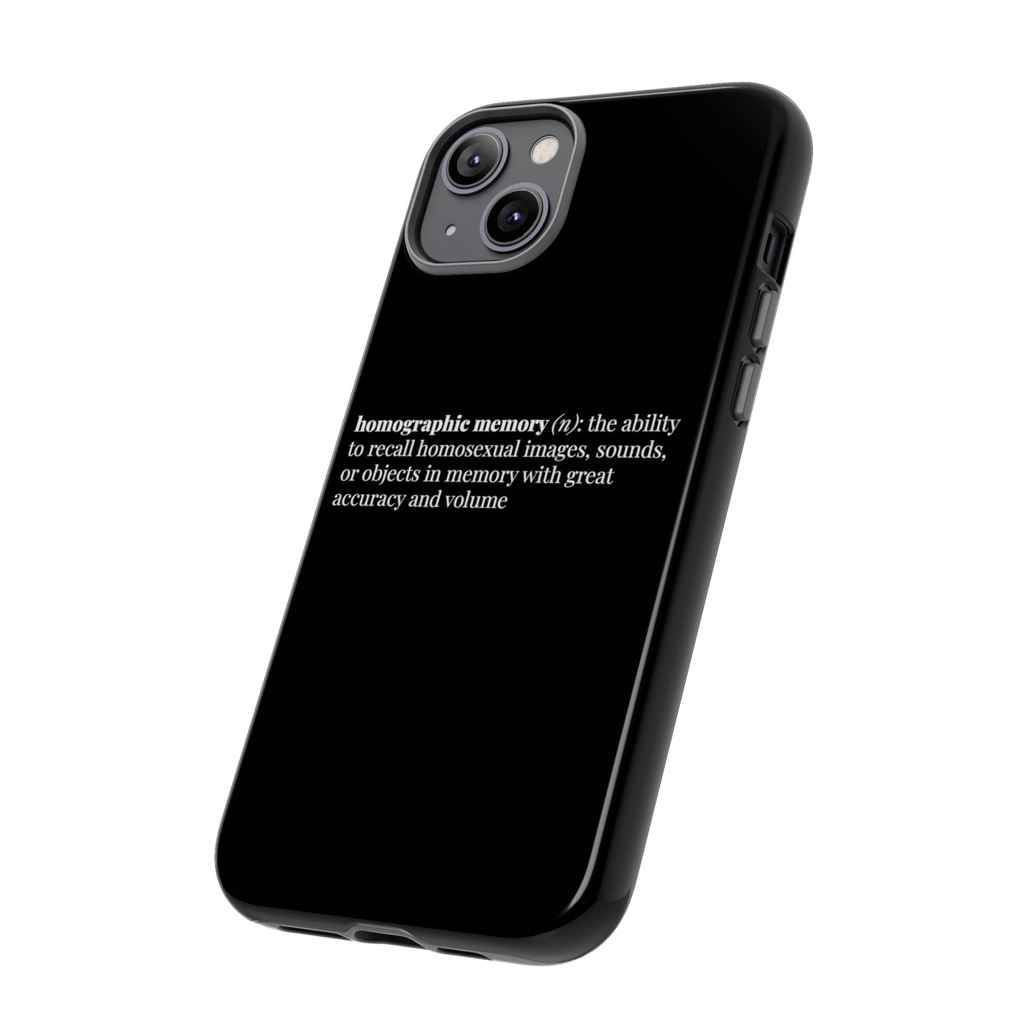 Homographic Memory Black Phone Case