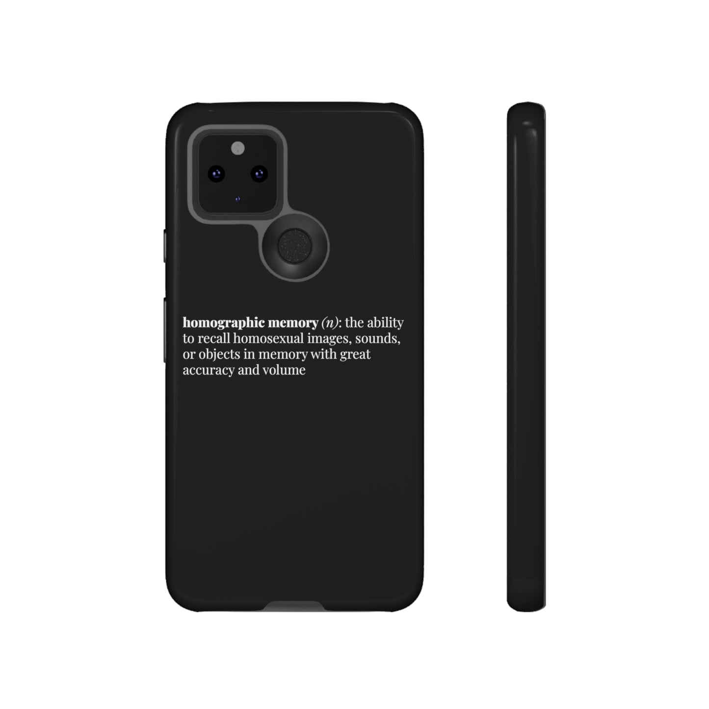 Homographic Memory Black Phone Case