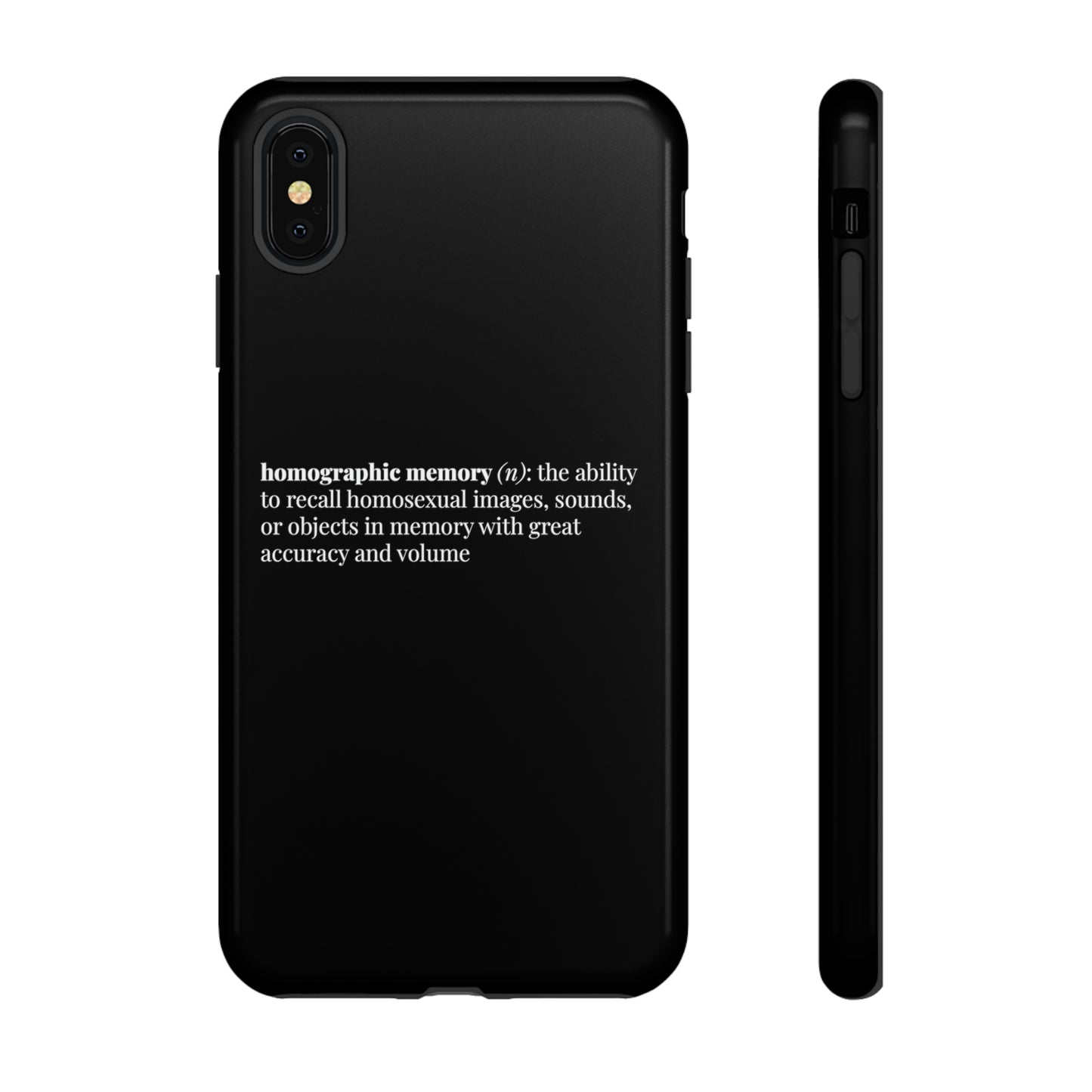 Homographic Memory Black Phone Case