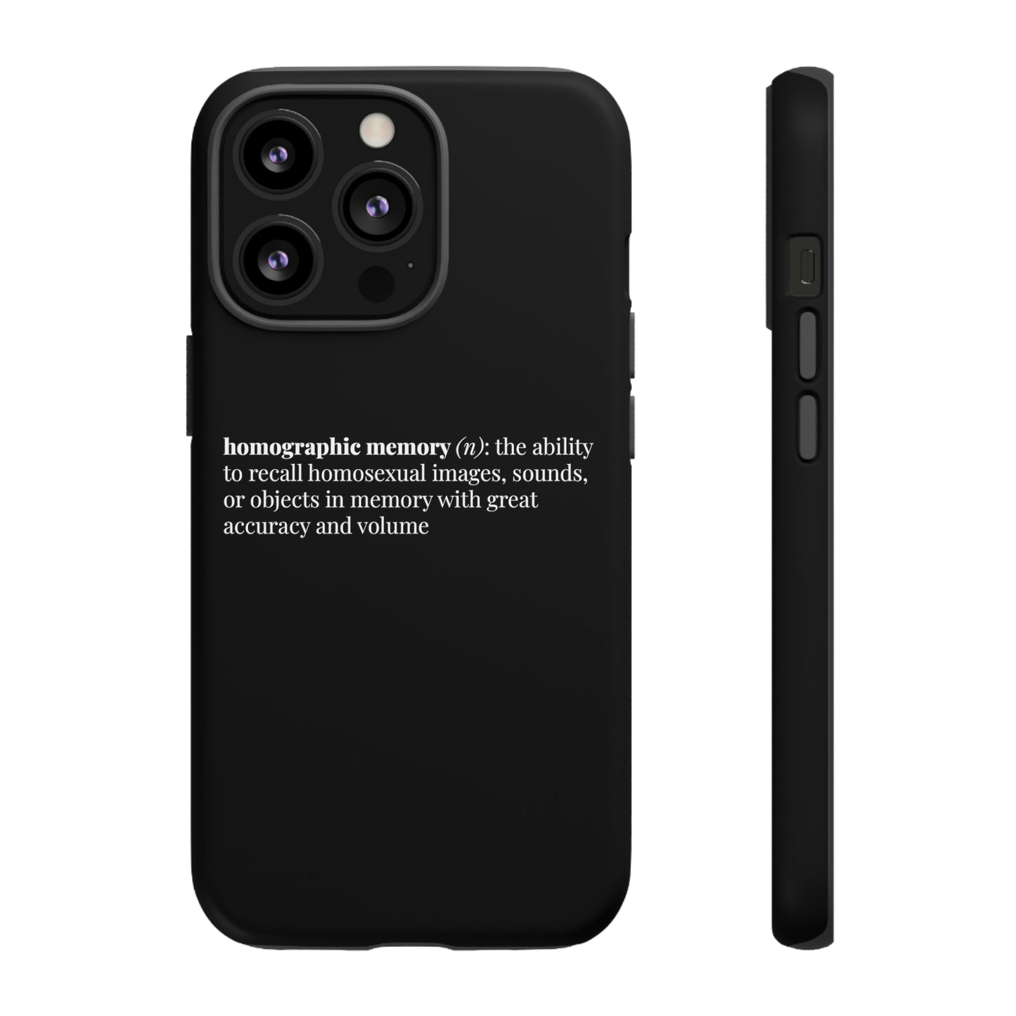 Homographic Memory Black Phone Case