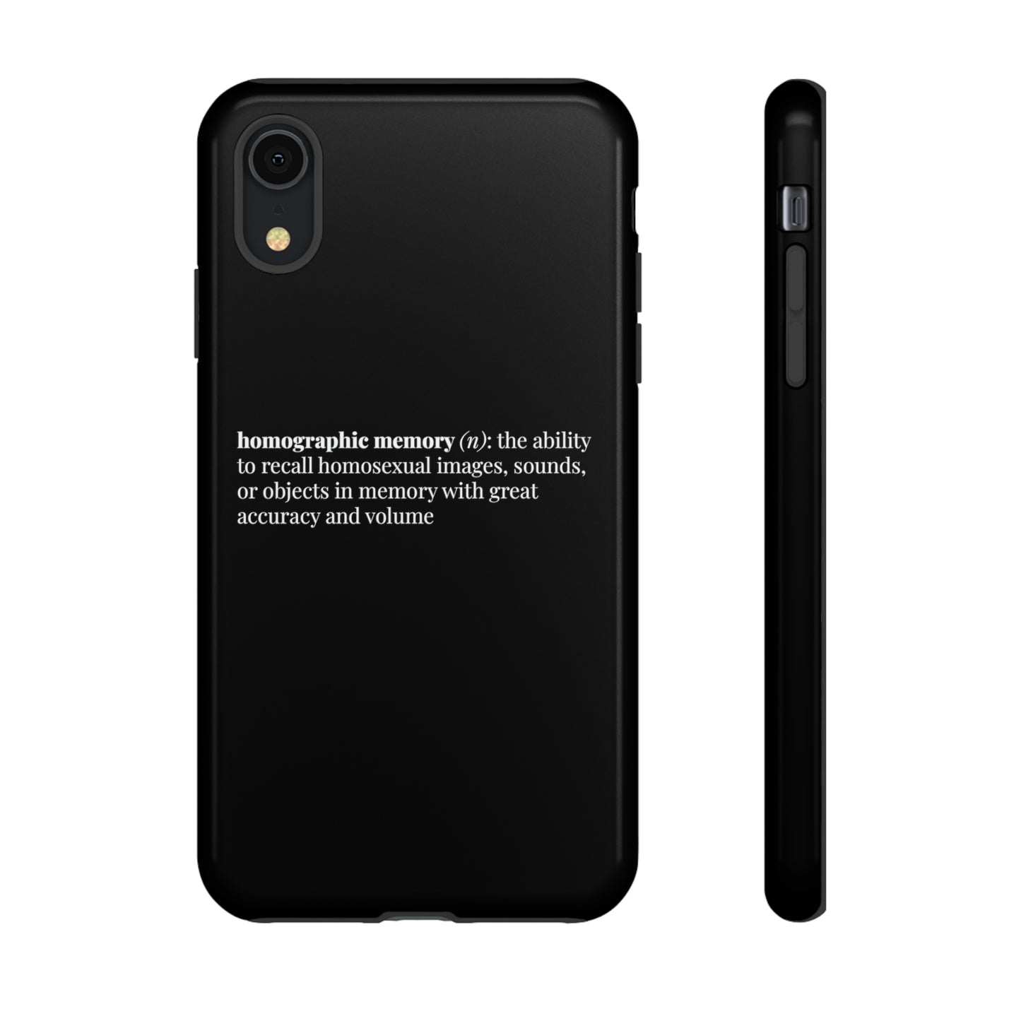 Homographic Memory Black Phone Case