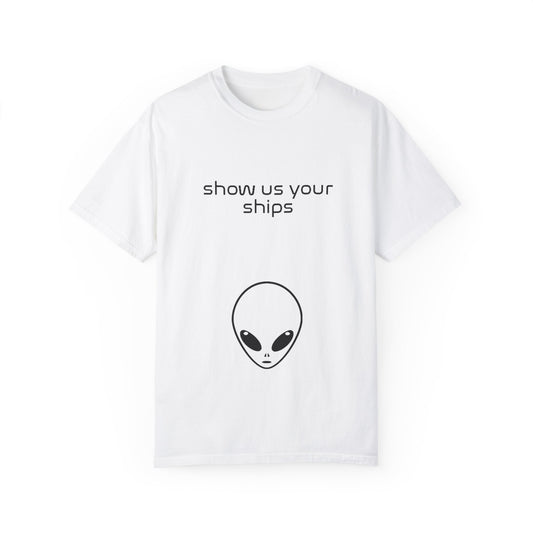 Show Us Your Ships White Tee