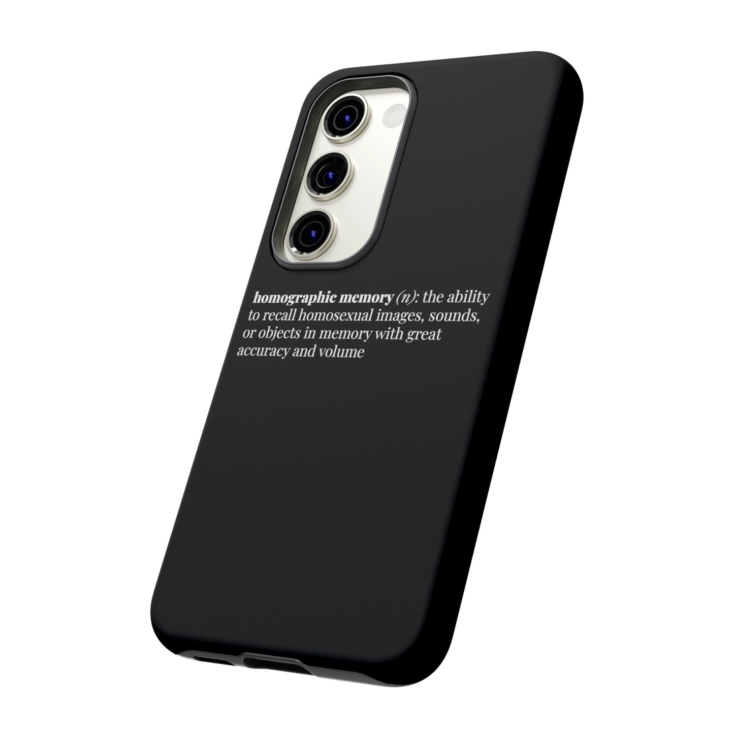 Homographic Memory Black Phone Case