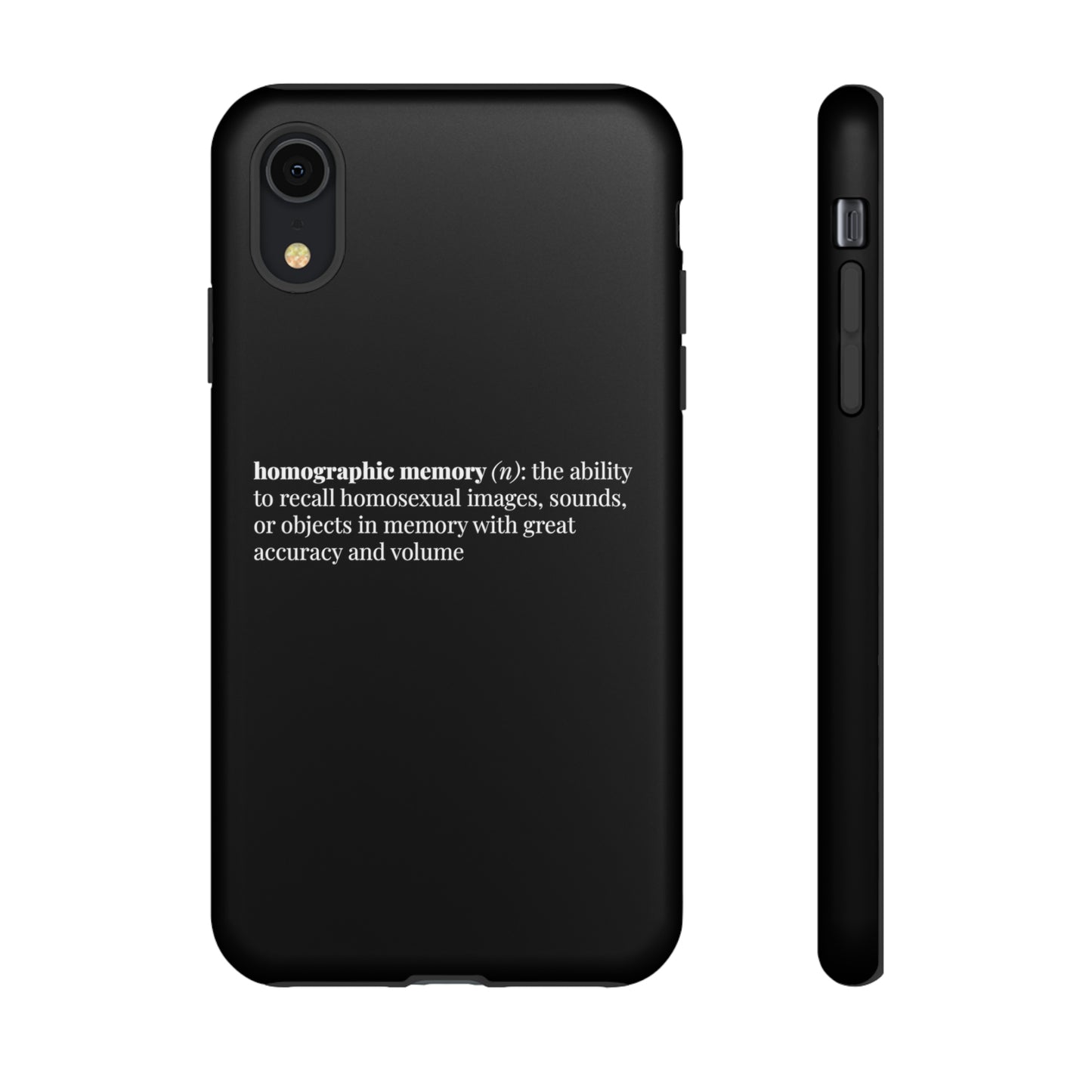 Homographic Memory Black Phone Case