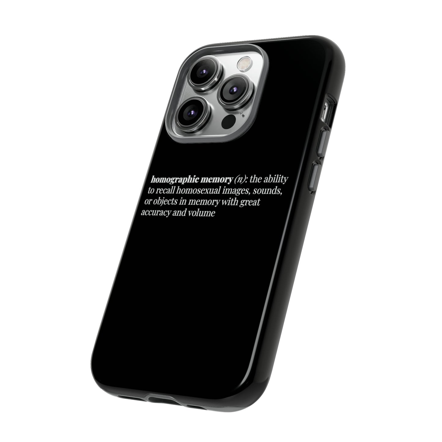 Homographic Memory Black Phone Case