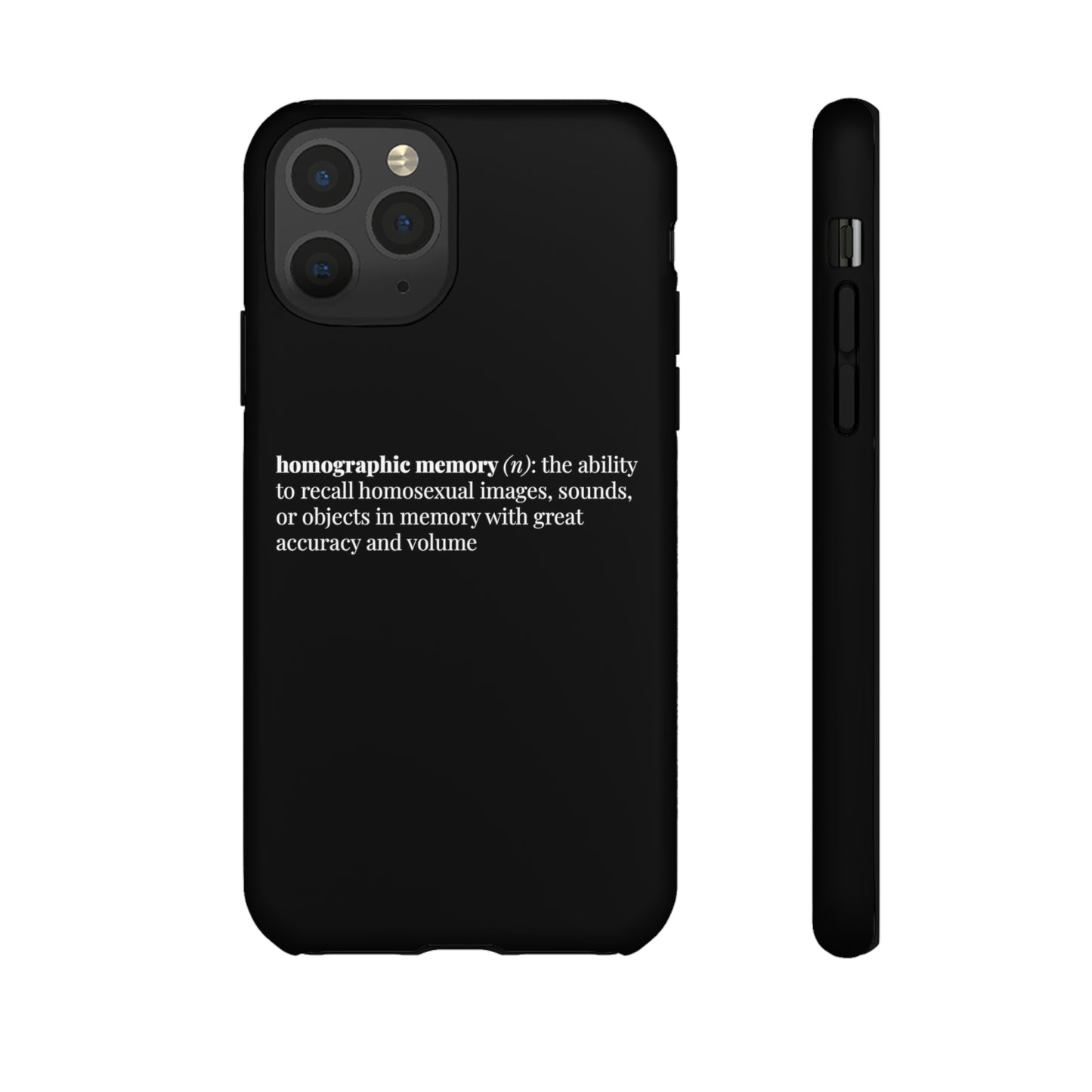 Homographic Memory Black Phone Case