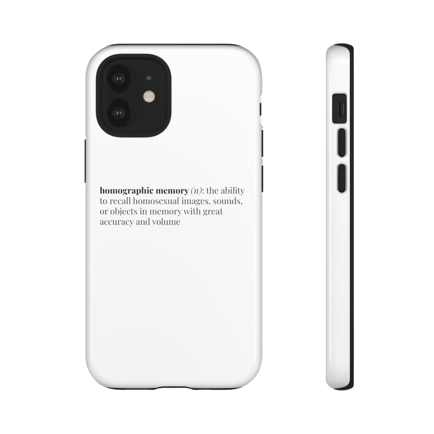 Homographic Memory White Phone Case