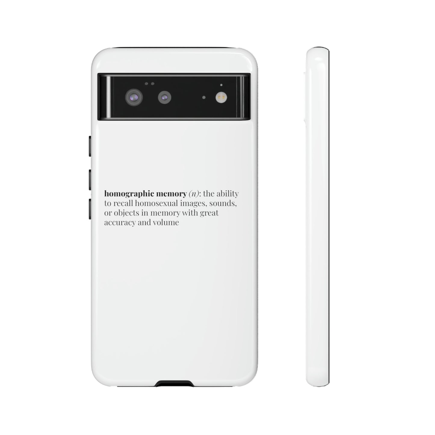 Homographic Memory White Phone Case