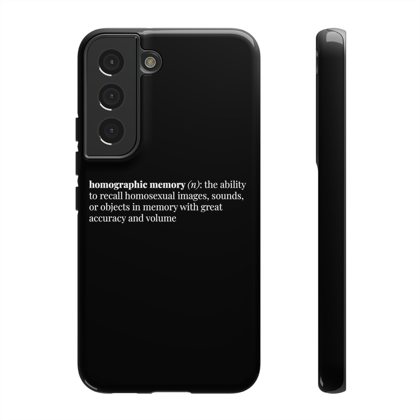 Homographic Memory Black Phone Case