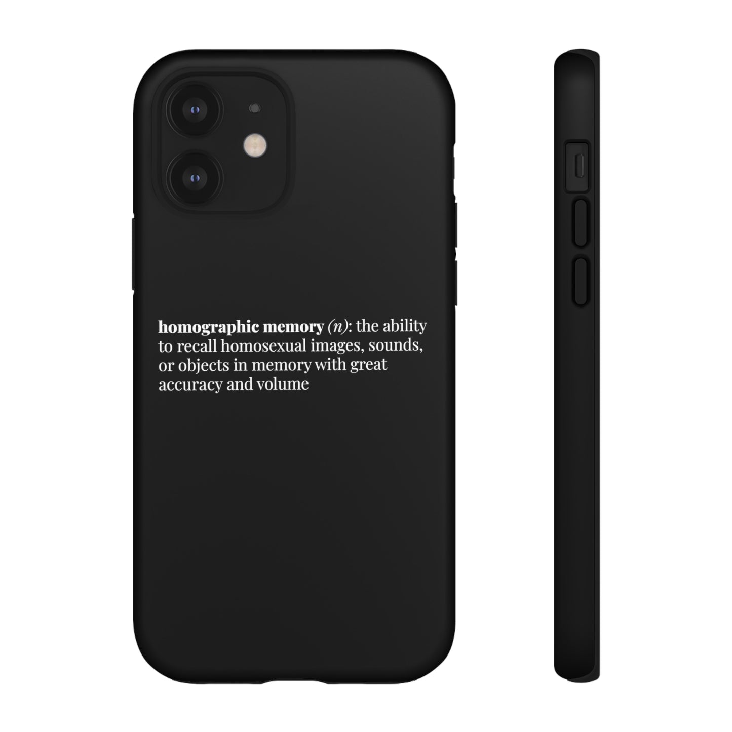 Homographic Memory Black Phone Case