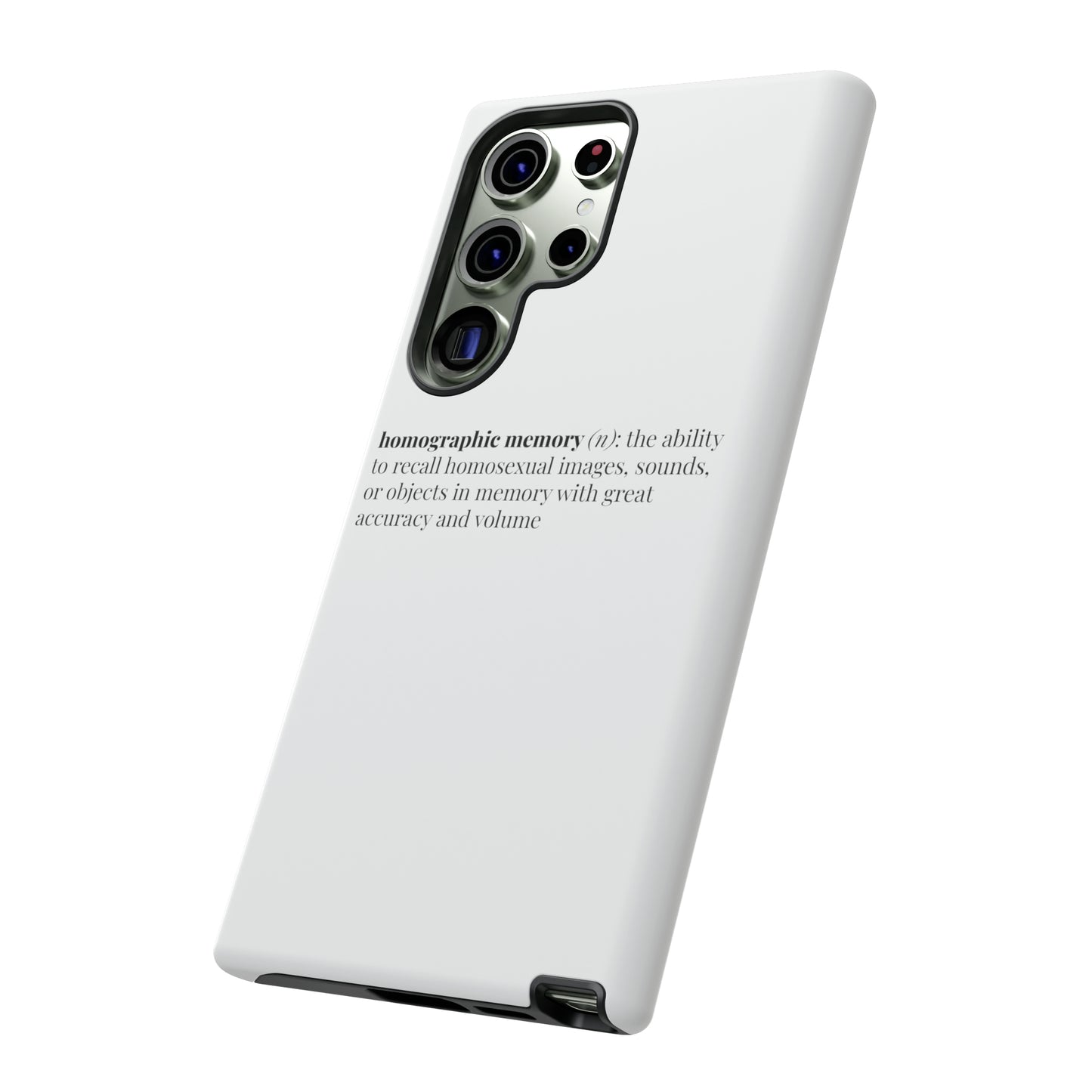 Homographic Memory White Phone Case