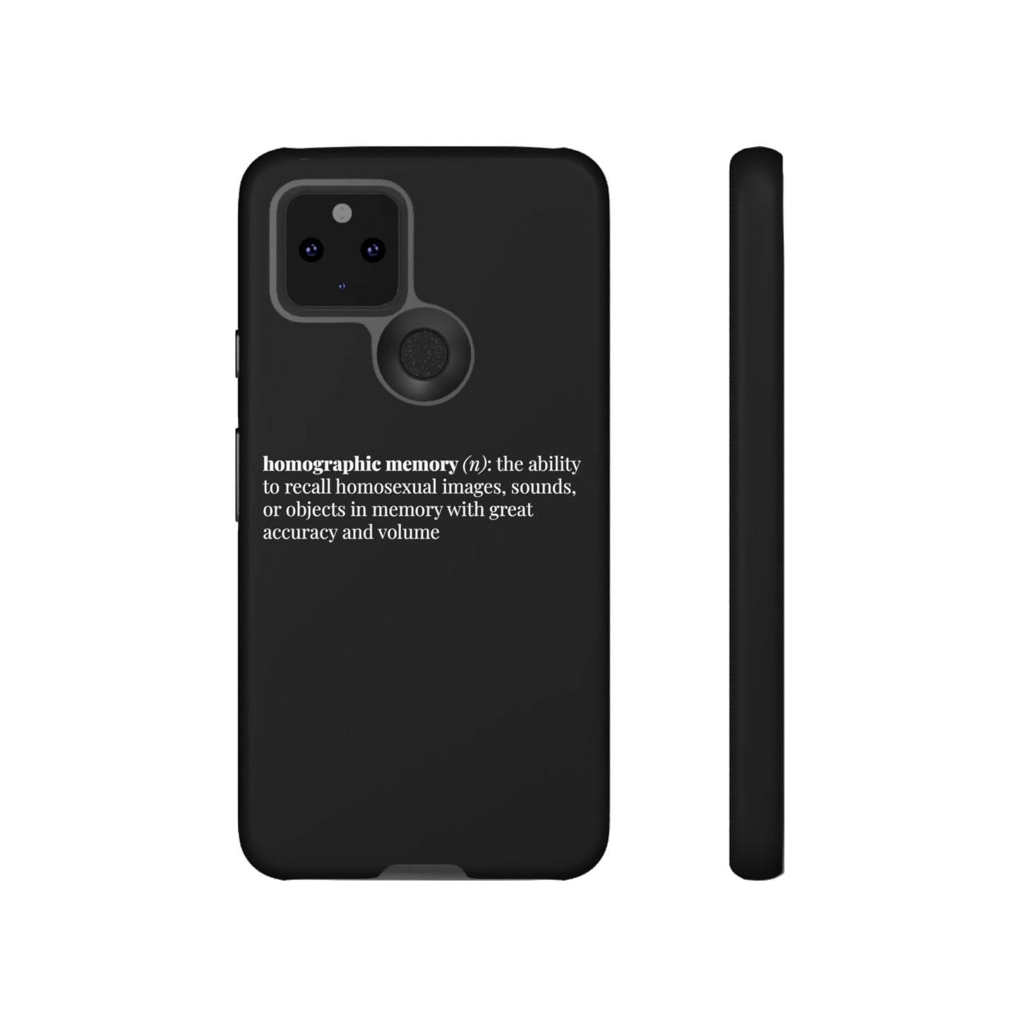 Homographic Memory Black Phone Case