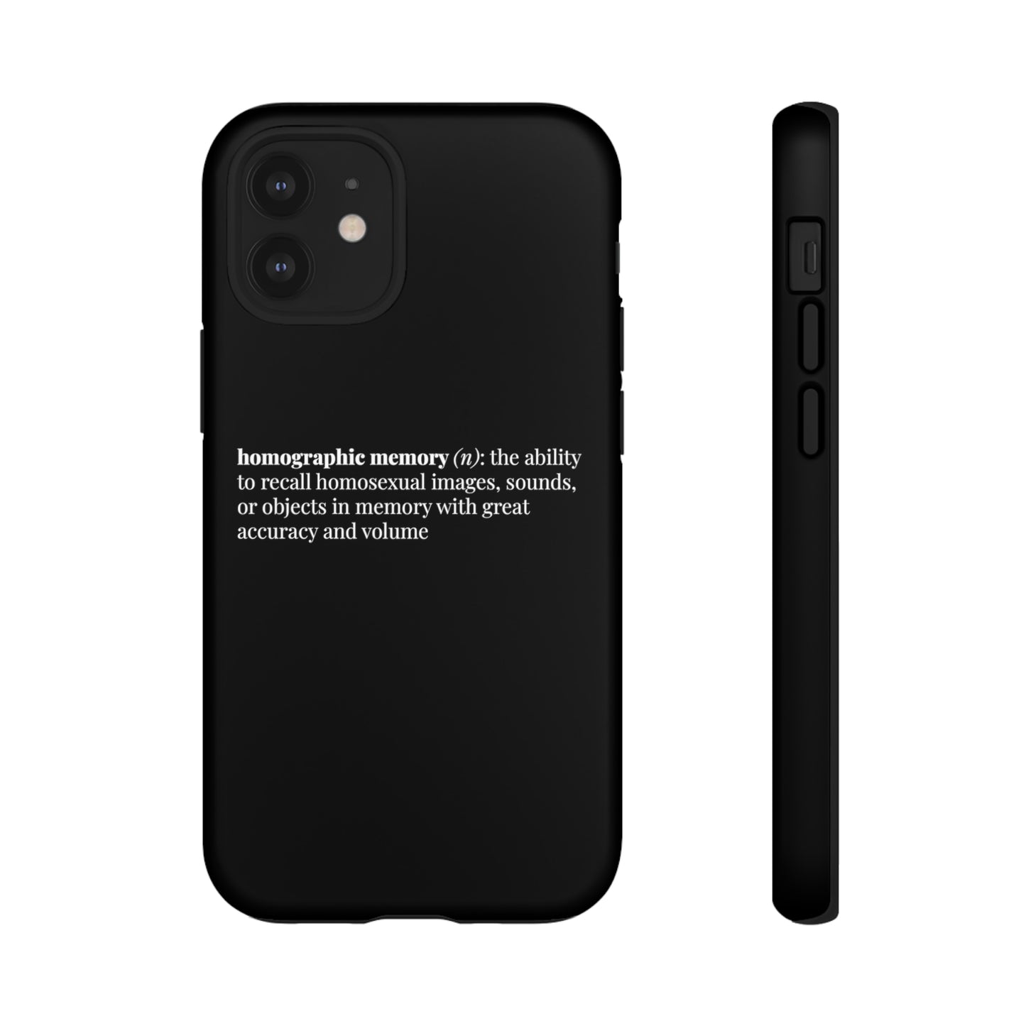 Homographic Memory Black Phone Case