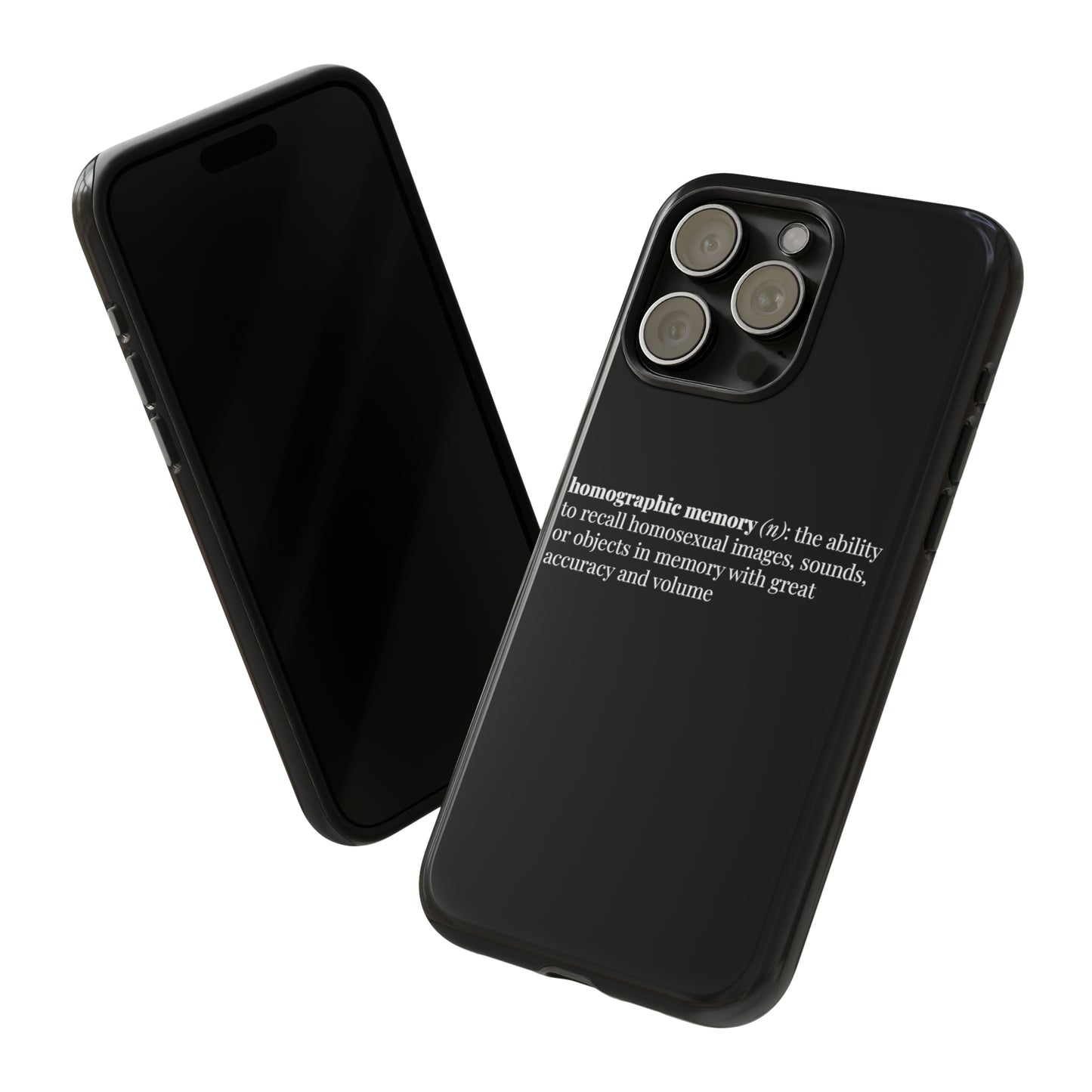 Homographic Memory Black Phone Case