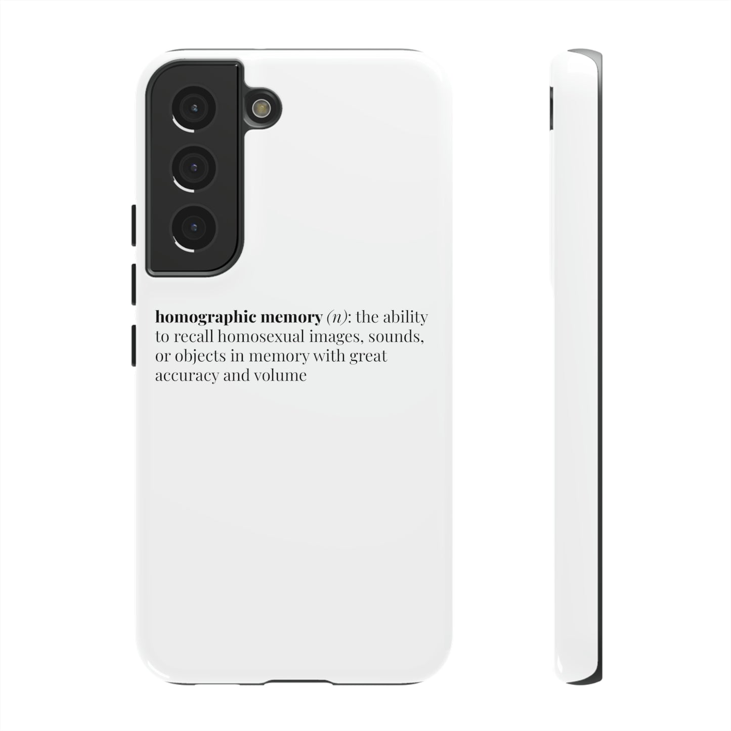 Homographic Memory White Phone Case