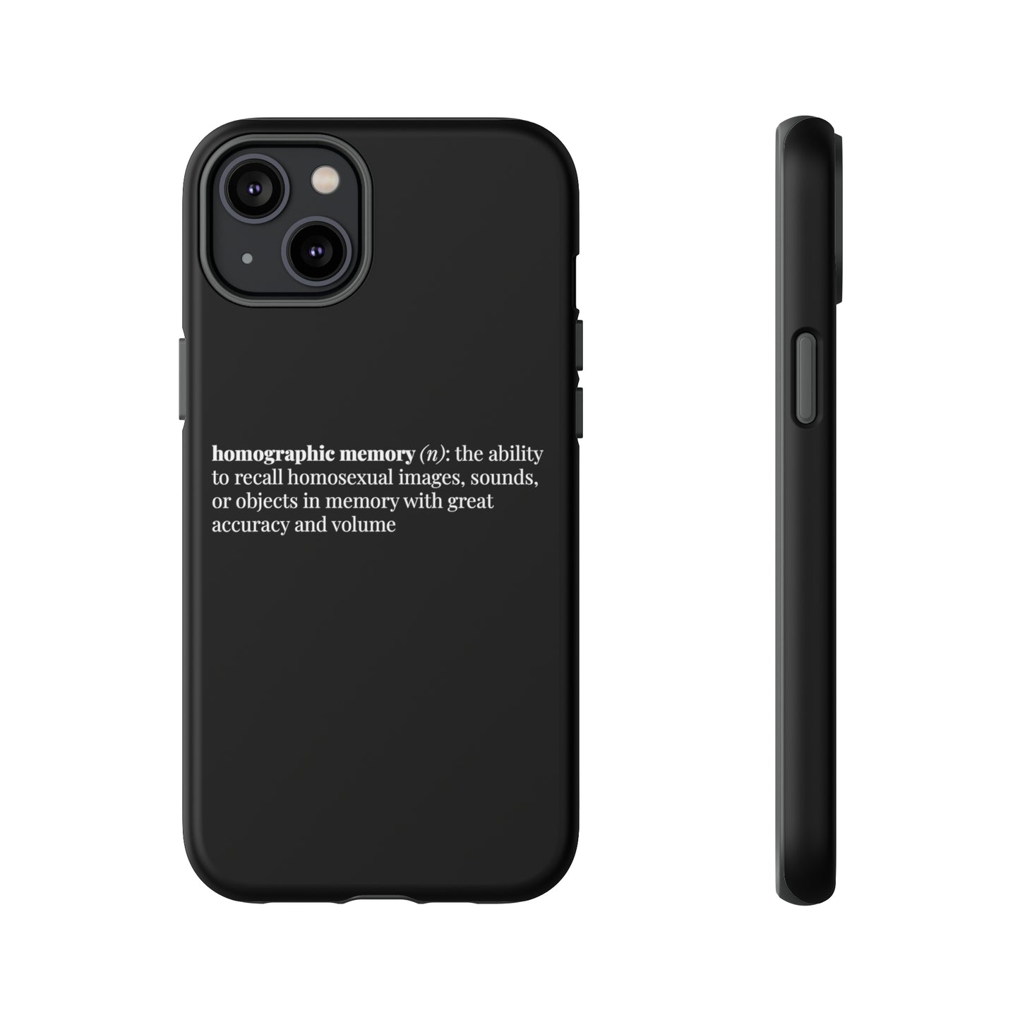 Homographic Memory Black Phone Case