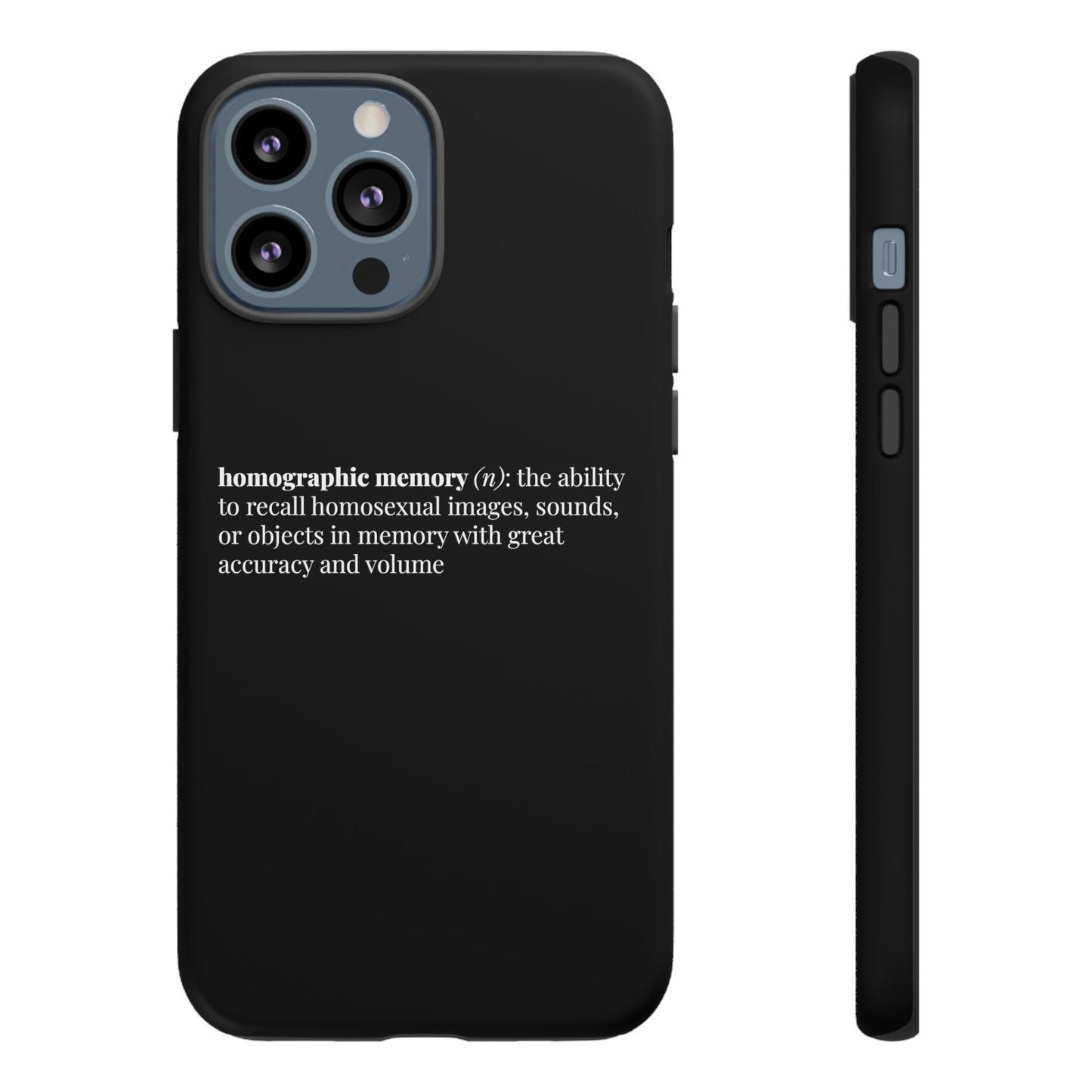 Homographic Memory Black Phone Case