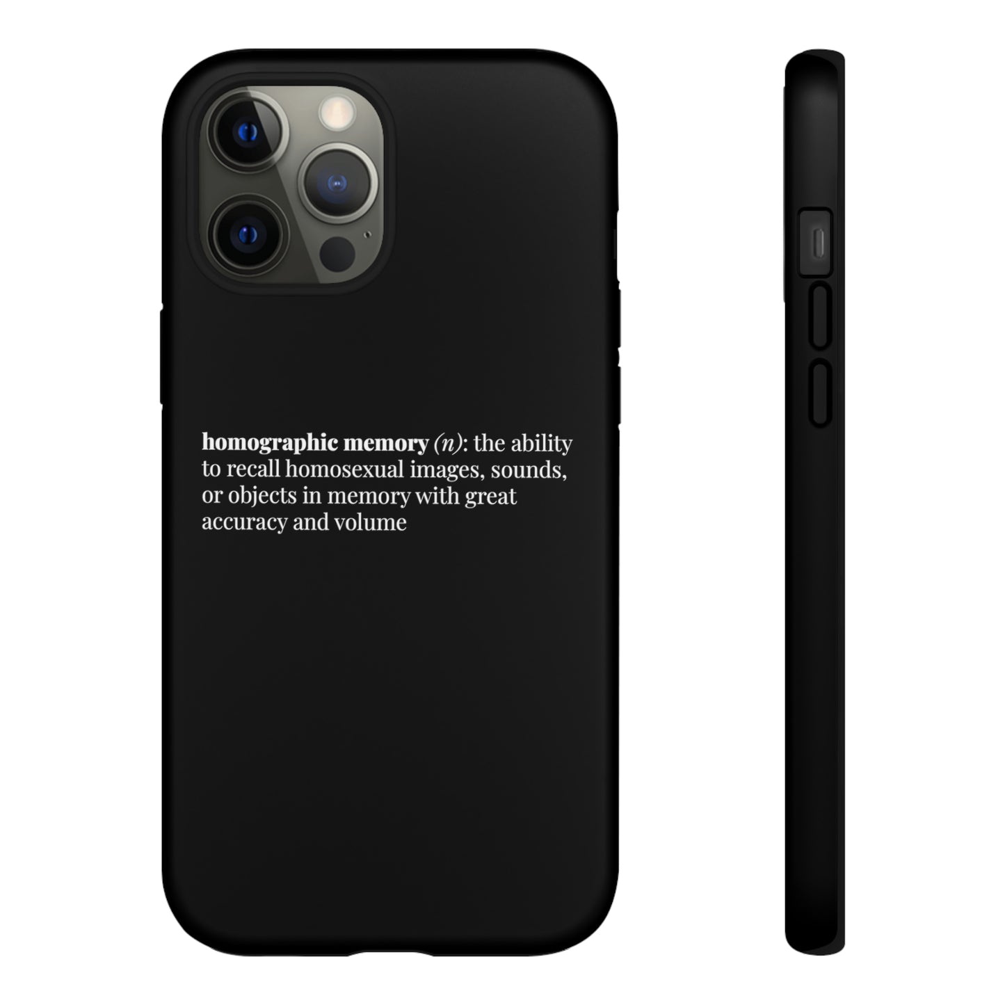 Homographic Memory Black Phone Case